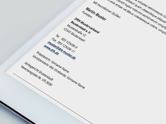 DRK Email Abbinder