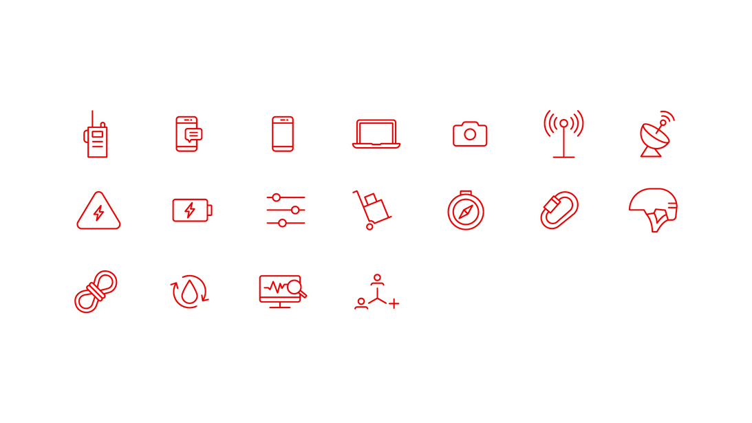 Technik und Infrastruktur Kollektion Icon-Kollektion zu Technik und Infrastruktur