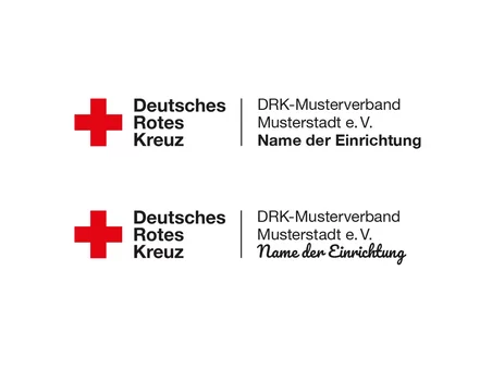 DRK-Logosystematik Einrichtung ohne Bildmarke und Claim