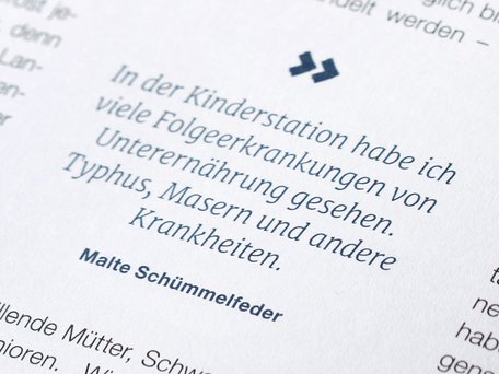 Ansicht eines Zitates