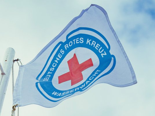 Fahne Wasserwacht Rundlogo