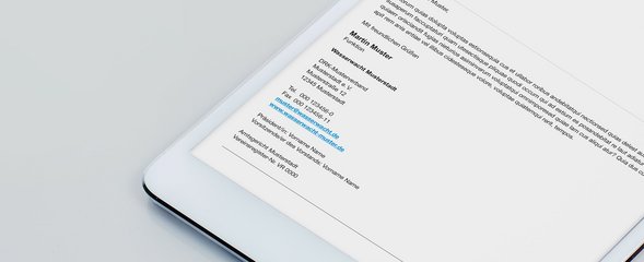 Wasserwacht Email Abbinder