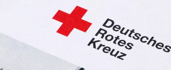 DRK Kompaktlogo auf Papier gedruckt
