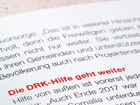 Ansicht der Schriftart Helvetica im Einsatz