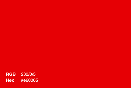 Abbildung Farbe der Website: rot 