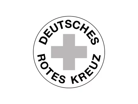 DRK-Rundlogo Schwarz-Weiß